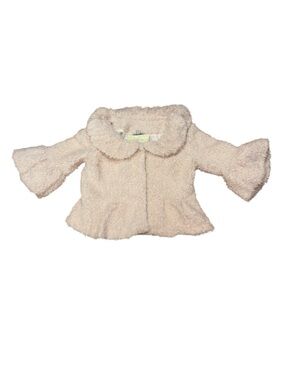 Carolyn Taylor Cream Pom Pom Jacket Medium NWT